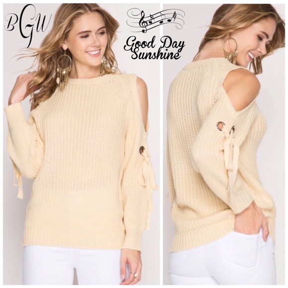 🌺🆕5⭐️Best Cold Shoulder Sweater - Picture 4 of 5